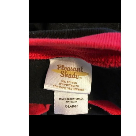 VTG Pleasant Shade Goth Black Floral Embroidery Pleasant Shade Women Sweater XL - Picture 4 of 6